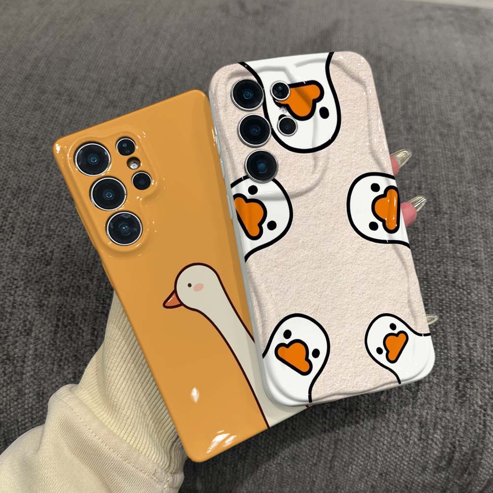Cute Duck Head Orange Phone Ca - Headphone Case Hard ulasan dan harga