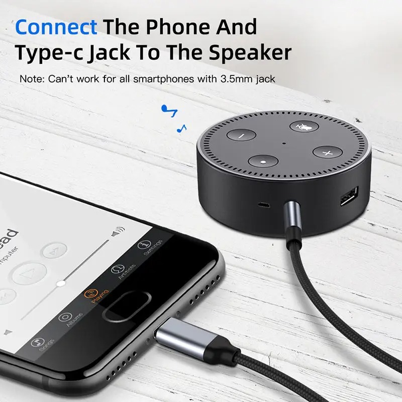 2m High Quality USB Type C to  - Cable Extension 3.5 ulasan dan harga